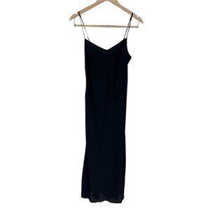 LK Bennett Arden Navy Blue Silk Slip Dress US 8
